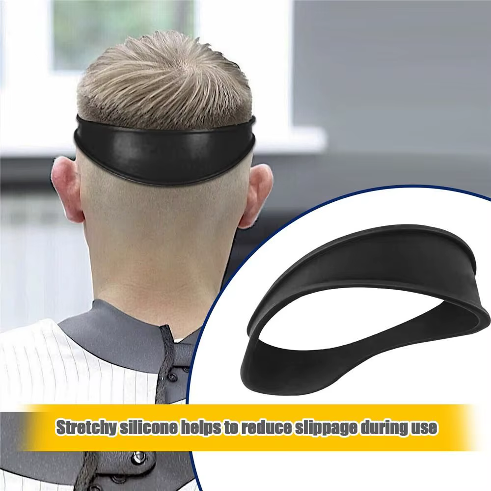 Bandeau professionnel bricolage Salon Silicone décolleté modèle de rasage Guide de coupe de cheveux coiffure maison