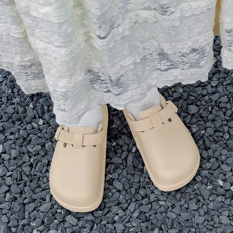Pantoufles décontractées de couleur unie, design simple qui correspond à n'importe quel style, matériau doux et confortable + semelle antidérapante, chaussures confortables pour se détendre à la maiso