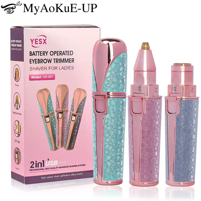 1 pièces Usb électrique rasoir de sourcils épilateur de poils du visage