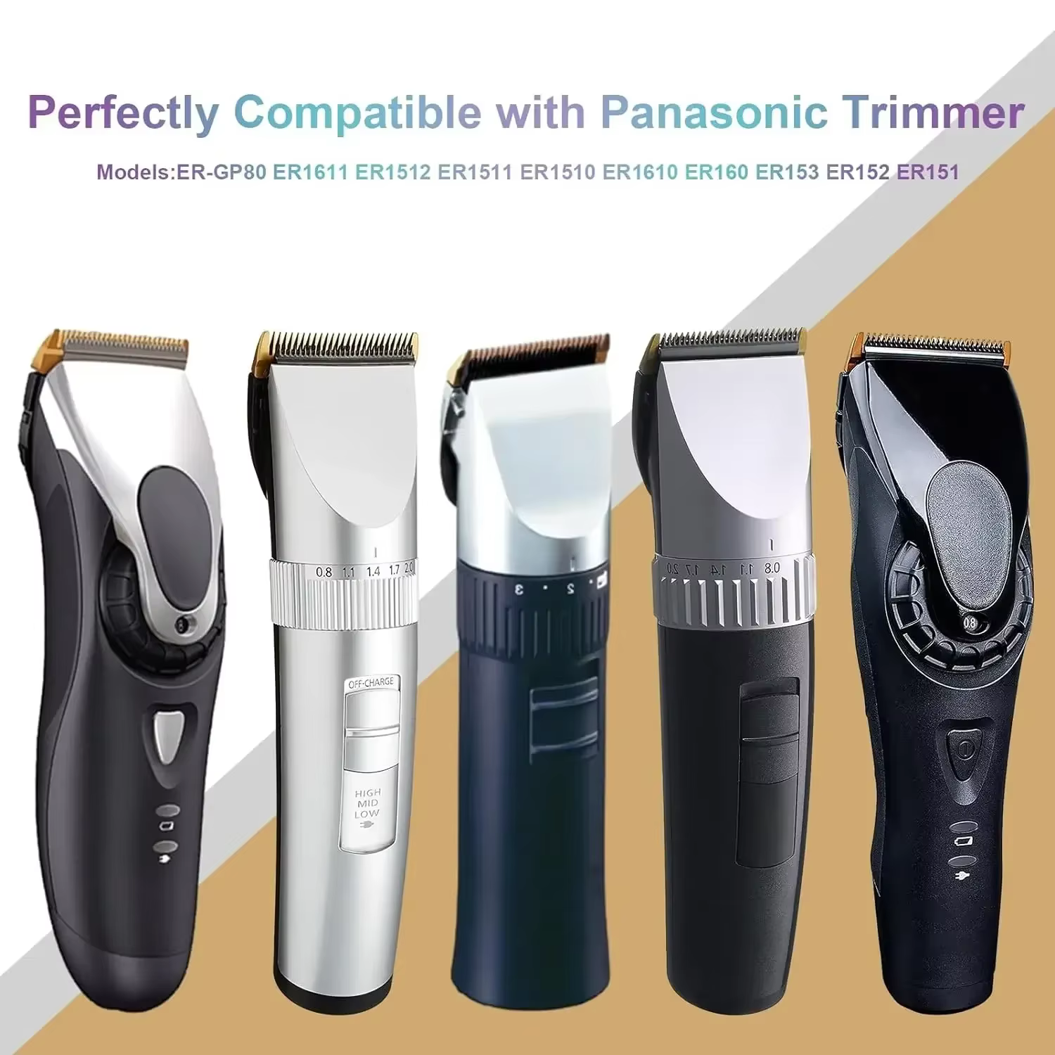 Lame professionnelle compatible avec les tondeuses Panasonic ER-GP80