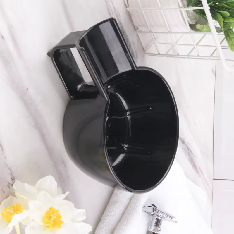 Yaqi bol de rasage en plastique de couleur noire de haute qualité pour hommes pinceau