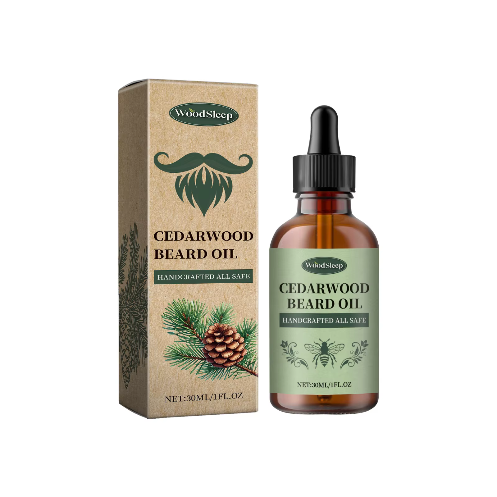 Huile de soin de la barbe pour hommes