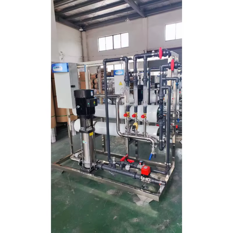 Équipement de traitement d'eau pure industrielle sur mesure 1000L/H 1 tonne, système d'osmose inverse RO pour eau potable directe