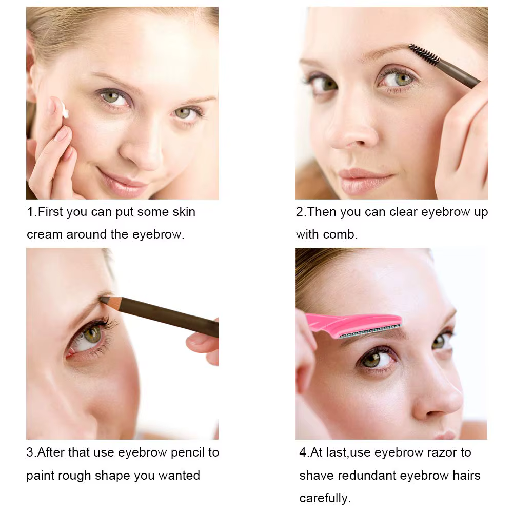 Ensemble de rasoir à sourcils polyvalent pour femmes et hommes