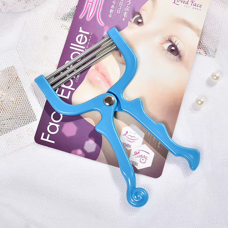 Épilateur facial manuel de haute qualité pour femme, accessoire de maquillage