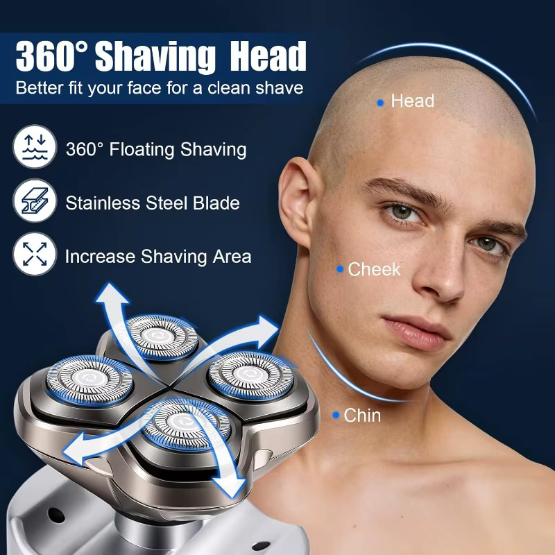 Tête de rasoir de rechange Pro 4 compatible avec Skull Pitbull