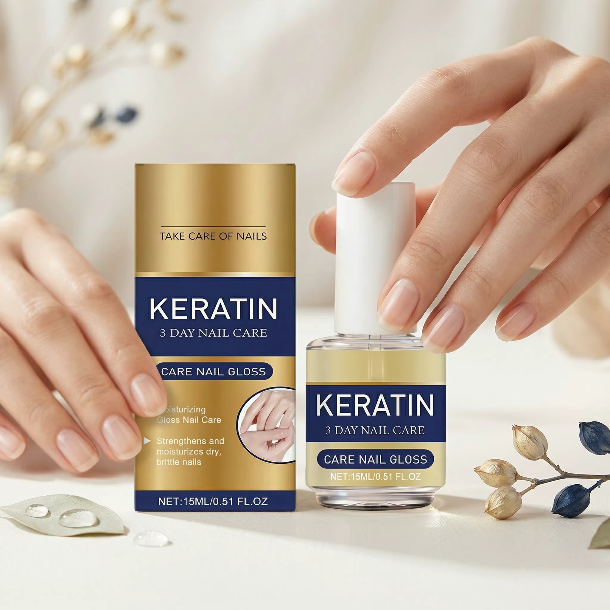 Sérum de Soin des Ongles : Traitement Nutritionnel pour Ongles Abîmés, Renforce, Illumine et Améliore la Santé des Bords – Fournitures Professionnelles, Essences Nourrissantes pour Mains et Ongles