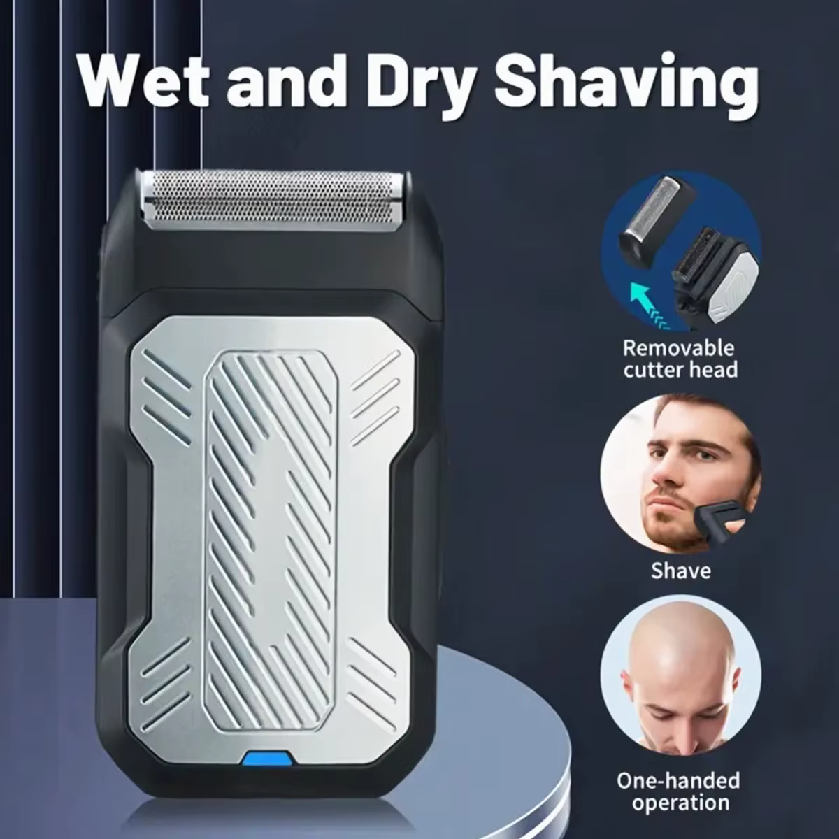 Homme barbe rasoir épilateur électrique 3D flottant tondeuse poitrine jambe cheveux portable