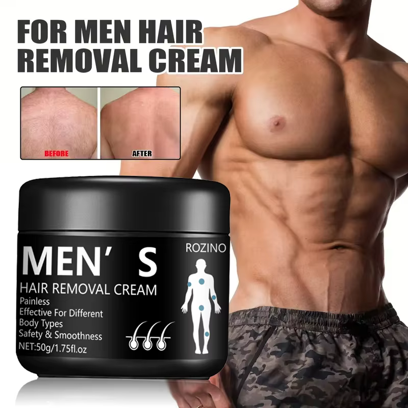 Crème d'épilation professionnelle pour hommes 50g