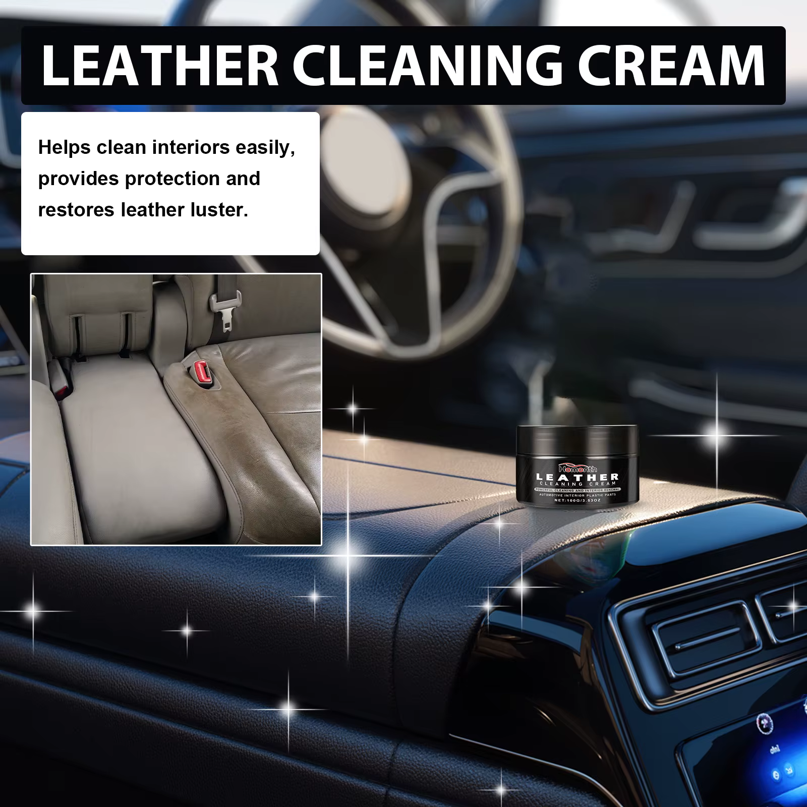 Après-shampooing pour cuir, sièges de voiture longue durée, polissage, soin nourrissant, crème de soin pour pantalon en cuir, sac, chaussures, meubles