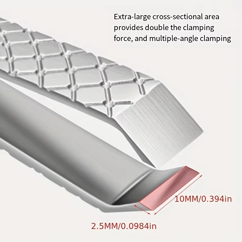 Épilateur et rasoir en acier inoxydable à large ouverture de 10 mm - Poignée ergonomique