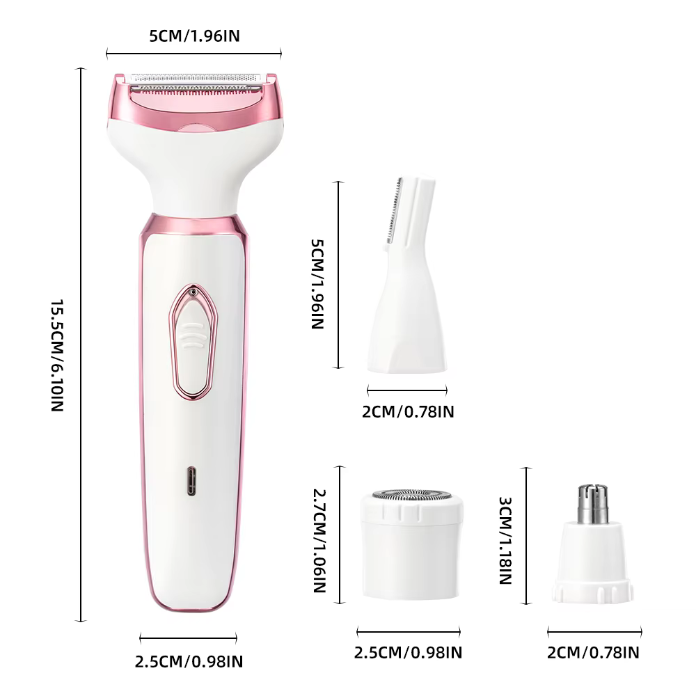 Rasoir électrique 4 en 1 pour femmes