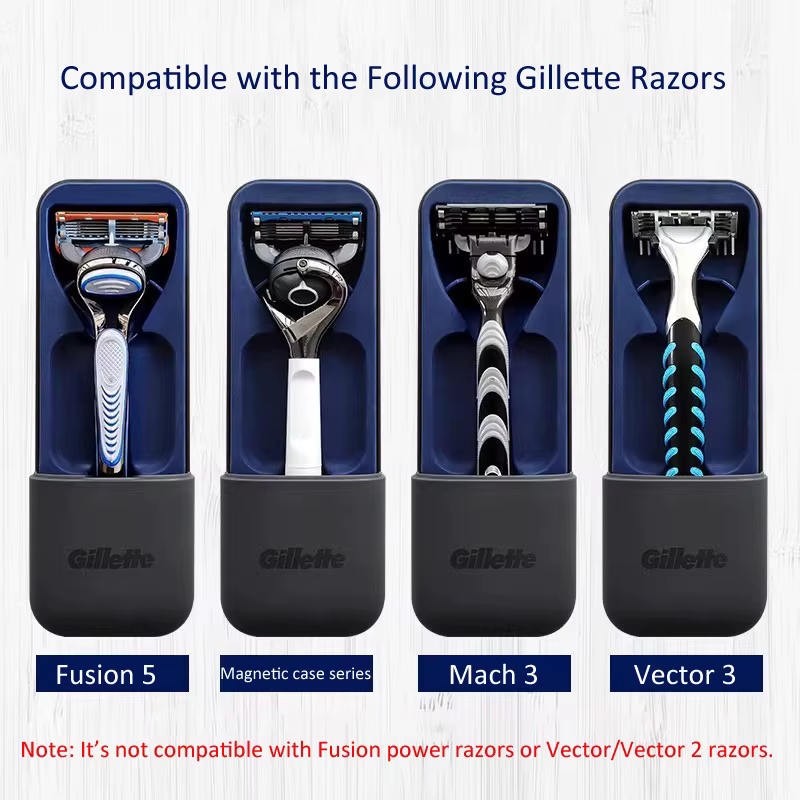 Gillette Étui de voyage magnétique Boîte de rangement pour rasoir pour la série Fusion