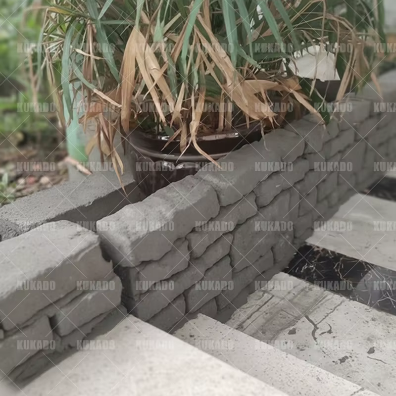 Clôture de parterre de fleurs, brique, moule en ciment, rénovation de cour, ceinture verte, Imitation pierre, brique ancienne, produits en béton préfabriqués