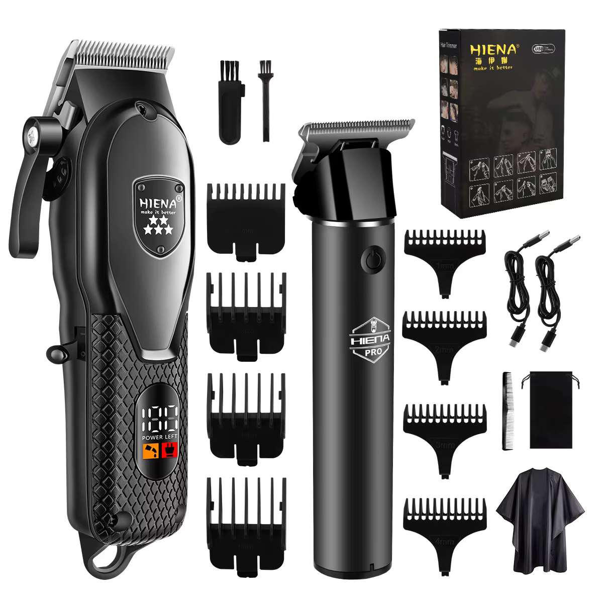 Kit de tondeuse à cheveux Hiena pour hommes