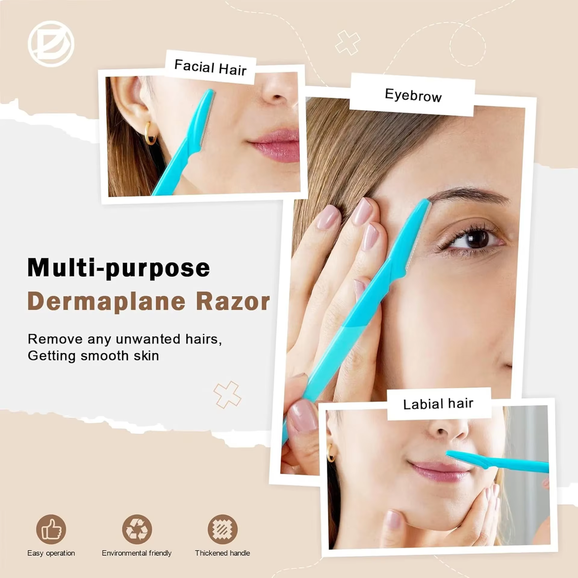 10/40 pièces rasoir de sourcils lame de visage rasoir Portable épilation des sourcils épilation sécurité sourcil coupe femme outils de maquillage