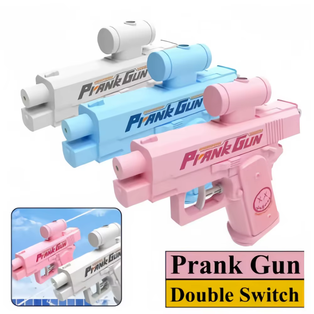 Pistolet à eau bidirectionnel, jouet de farce, pistolet à eau anti-stress, petit pistolet de jeu, interaction adulte-enfant en extérieur et en intérieur, tir, cadeau, 2 styles