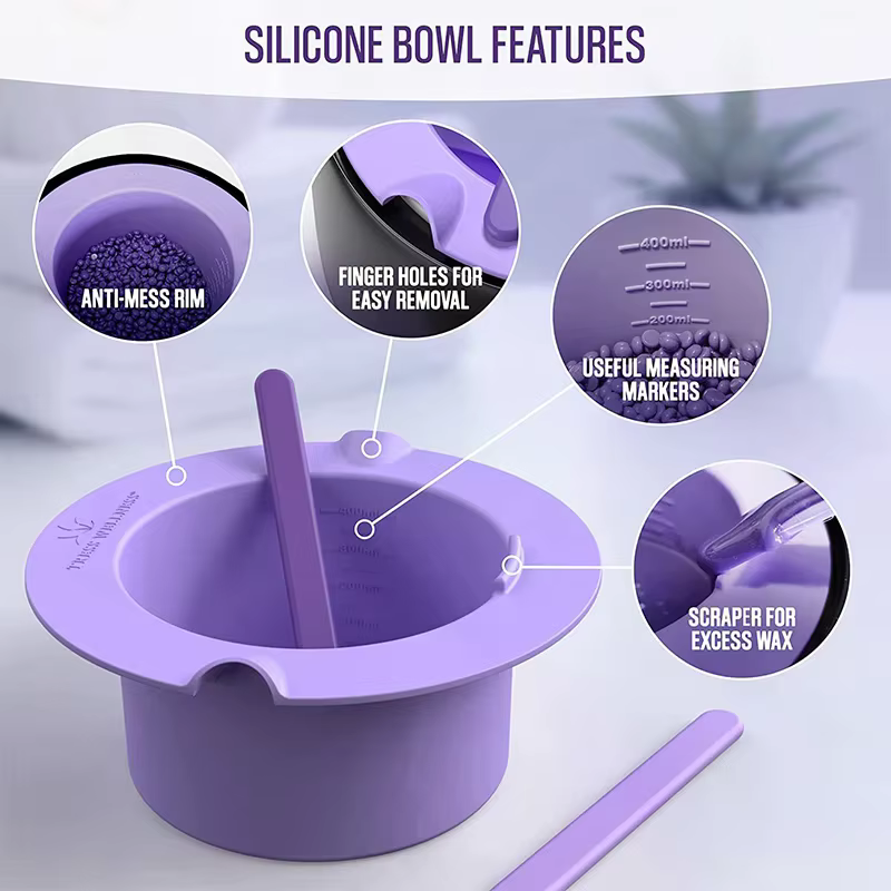 Bol en silicone épais et résistant à la chaleur pour chauffe-cire