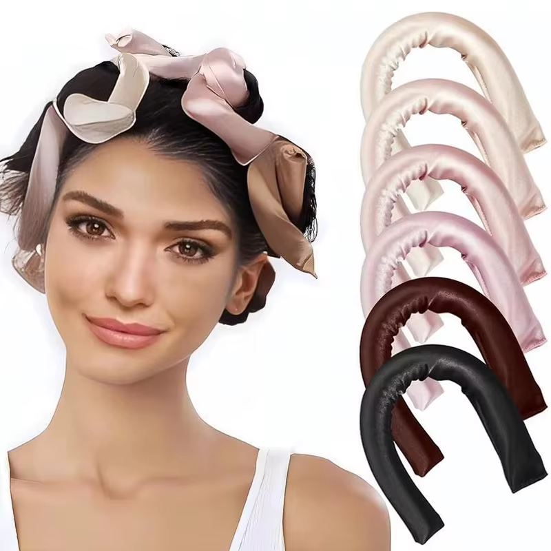Bigoudi sans chaleur pour dormir 25 cm – Ondulations sans chauffage – Rouleaux à cheveux pour boucles sans effort –