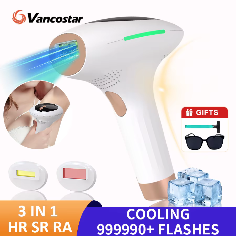 Épilateur Laser IPL 3 en 1 pour femmes et hommes
