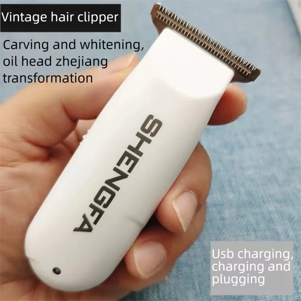 Mini tondeuse à cheveux 0 mm avec lame en acier en T