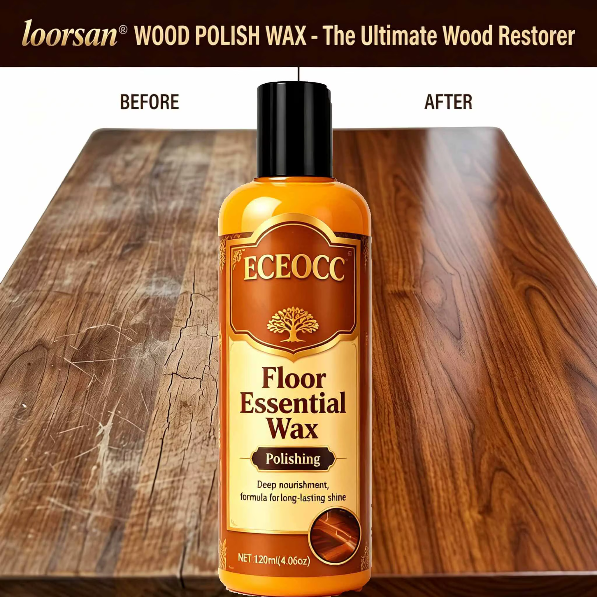 Cire naturelle de réparation pour meubles en cire d'abeille, imperméable, anti-poussière, protection longue durée, polissage du bois pour surfaces en bois d'intérieur
