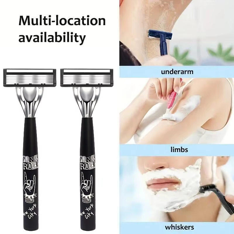 Kit de rasage premium pour homme avec rasoir à 6 lames
