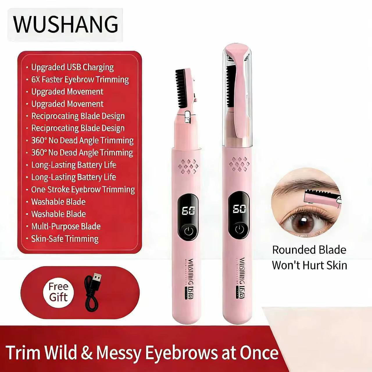 Tondeuse à sourcils électrique