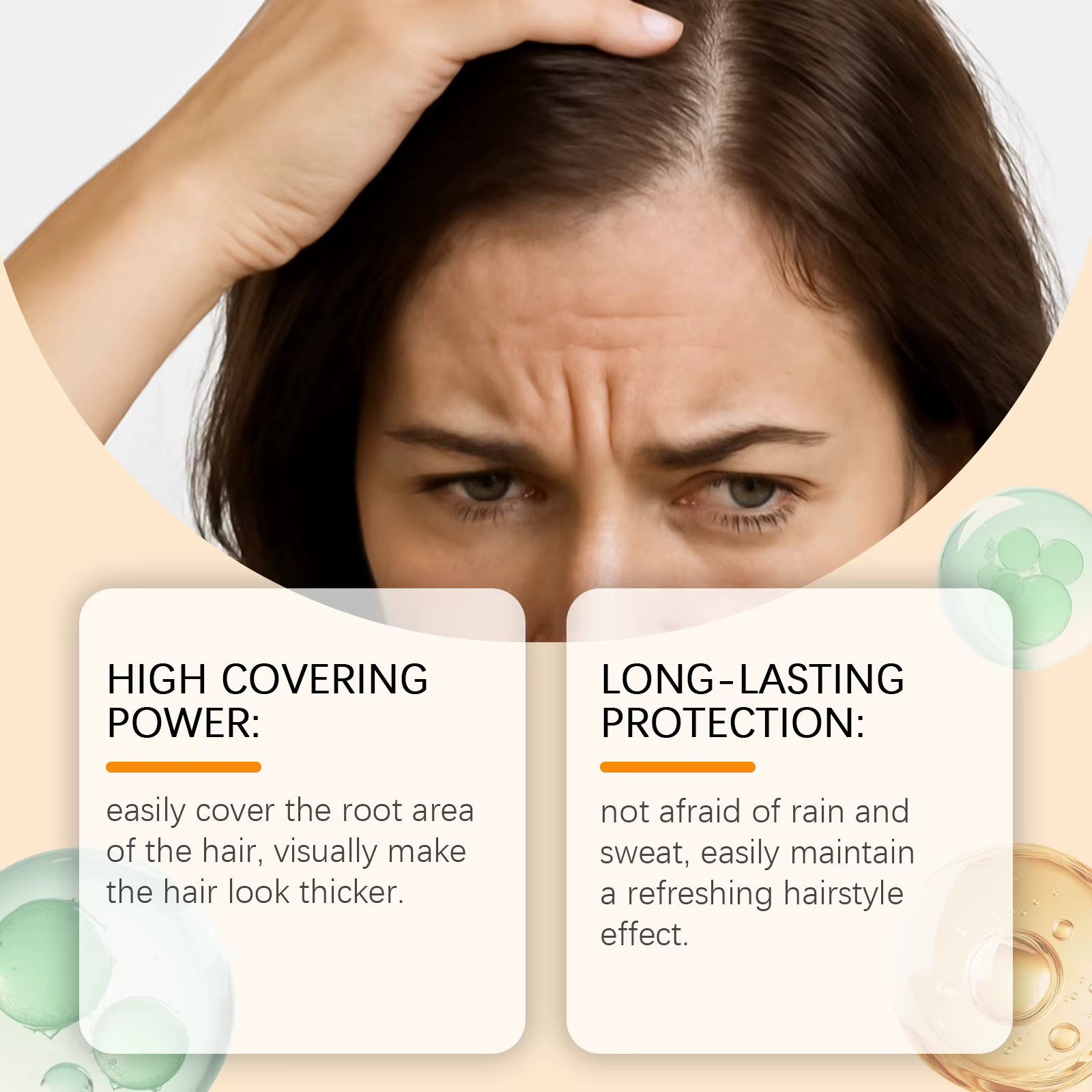 Correcteur de cheveux liquide imperméable