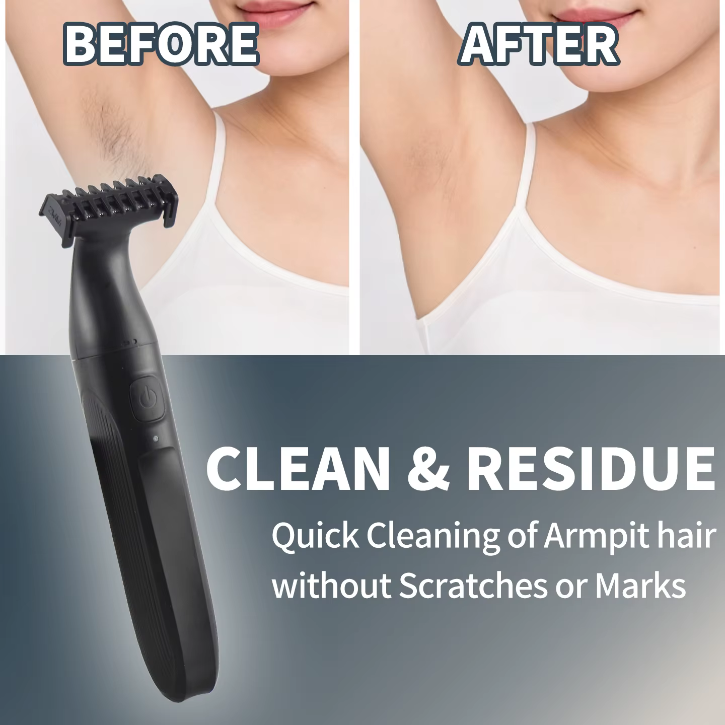 Ensemble de rasage électrique - Unisexe - Tondeuse à double usage USB, appareil d'épilation indolore, adapté aux aisselles, aux jambes, aux bras, aux barbes