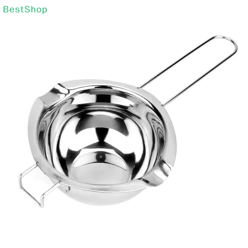 ♥ Chaudière de fusion de cire de bougie d'acier inoxydable 480/680ml avec la poignée résistante à la chaleur pour faire fondre des bonbons au chocolat et des bougies