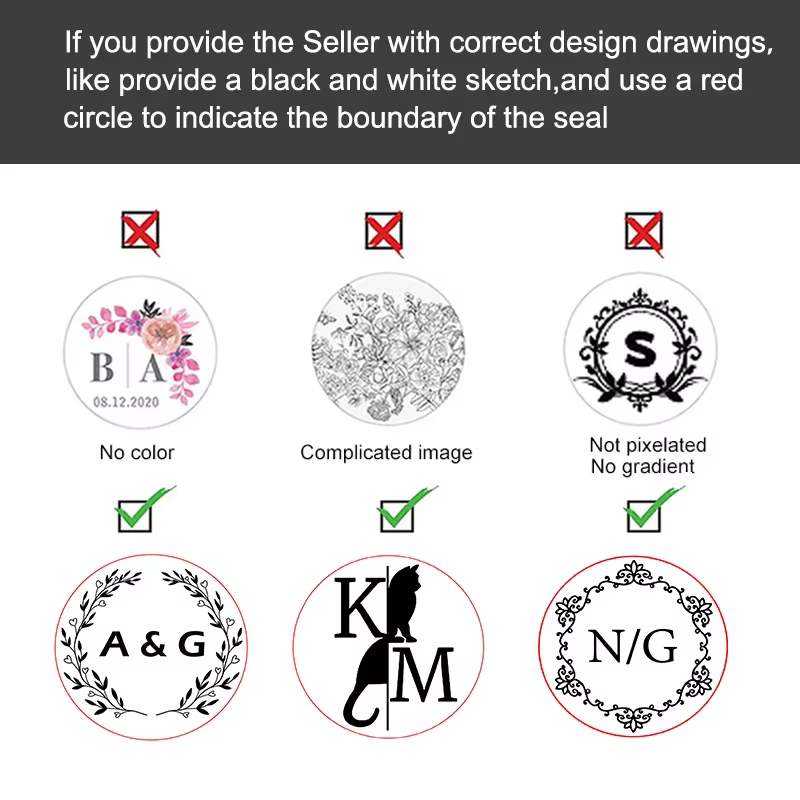 Sceau d'avertissement de logo personnalisé, personnalisé, décor de scrapbooking, faire-part de mariage, personnalisé avec votre conception, cadeau d'anniversaire