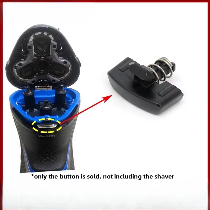 B06B - Remplacement du bouton de base du rasoir - Ressort à encliquetage compatible avec les modèles S3206 S3122 S3132 S4303