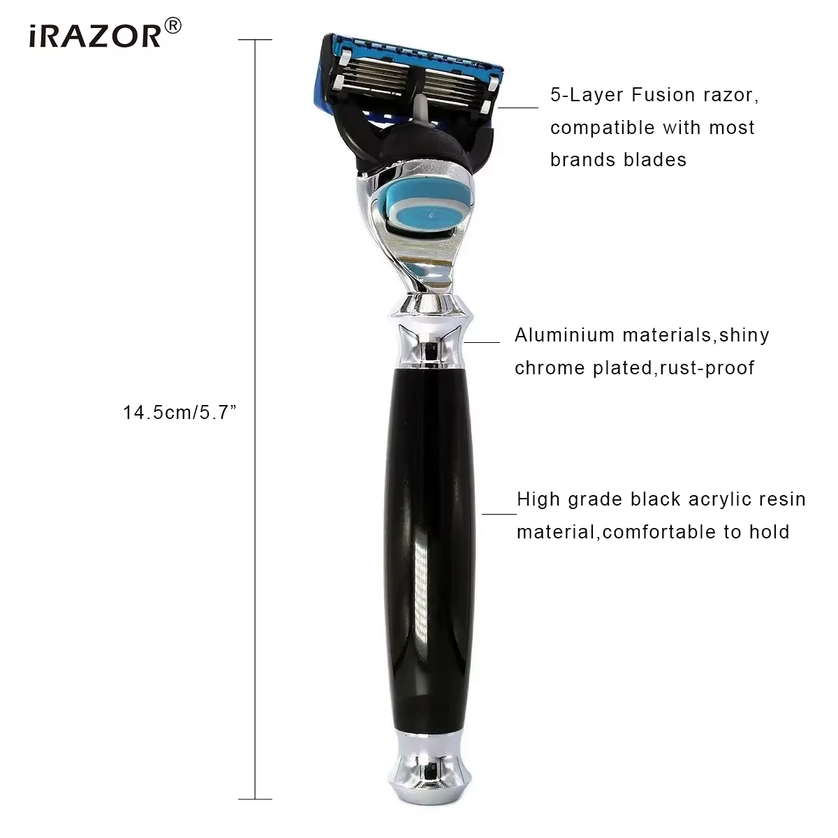 IRAZOR – rasoir humide manuel classique