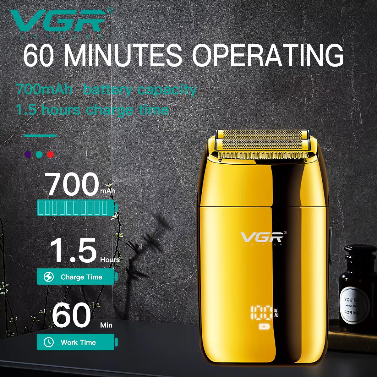 VGR rasoir electrique homme