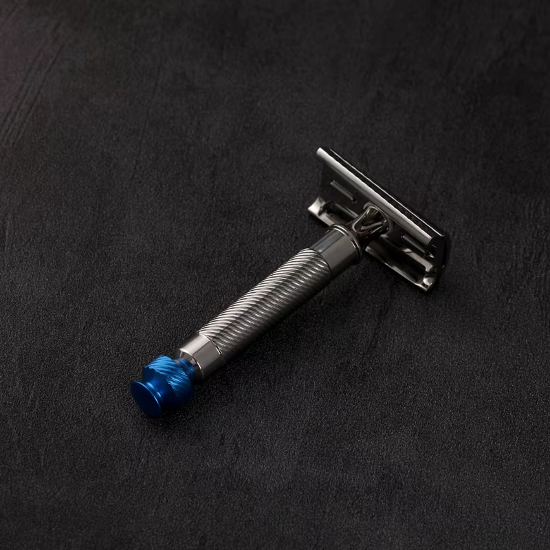 Rasoir de sécurité Yaqi Slant 37 en acier inoxydable 2026 avec angle de lame de précision pour un rasage impeccable et une peau lisse – Offre à durée limitée