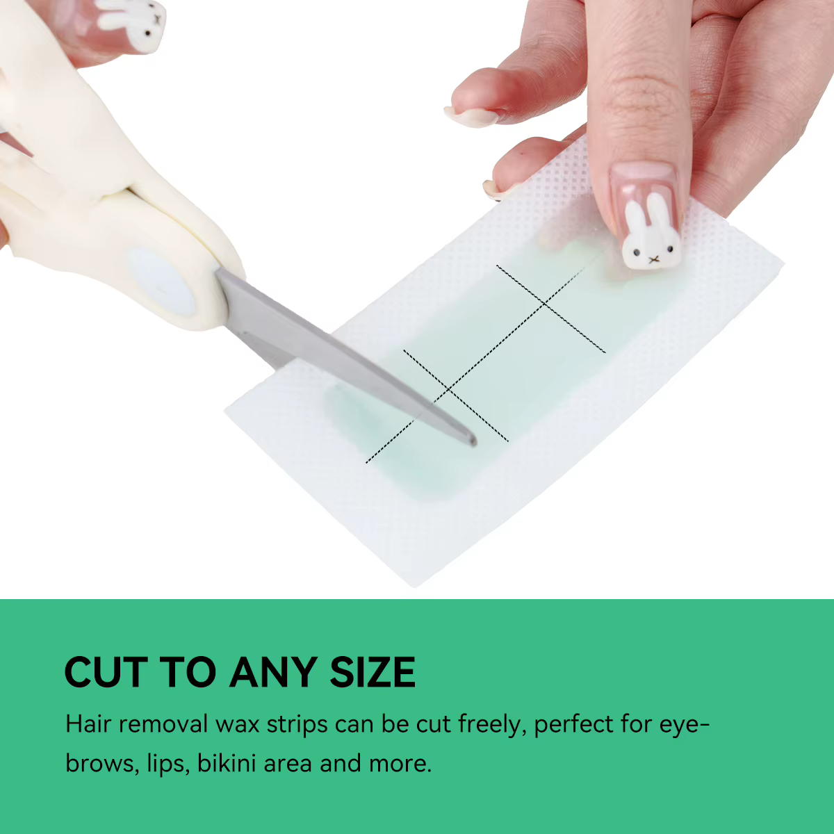 Bandes de cire dépilatoires jetables à l'aloe vera