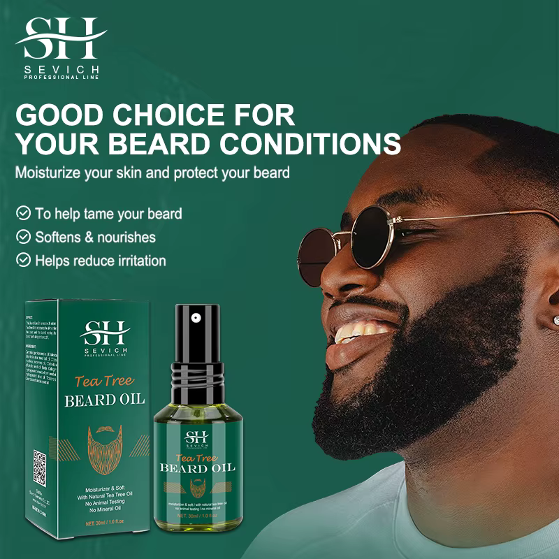 SEVICH huile de barbe de croissance pour hommes soin de garniture de style hydratant plus épais favoriser la repousse