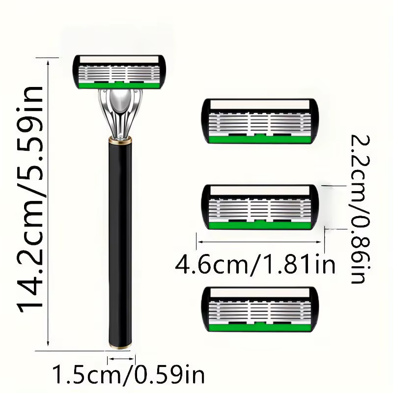 3 pièces/1 manche + 36 lames