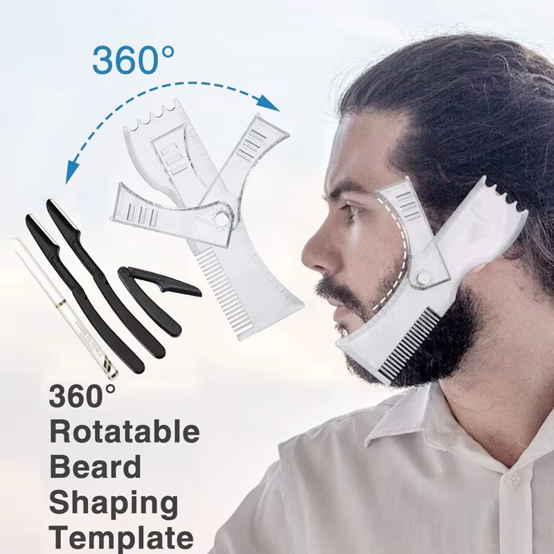 Kit de modelage de barbe – Outil complet de mise en forme et de coiffage – Shaper réglable