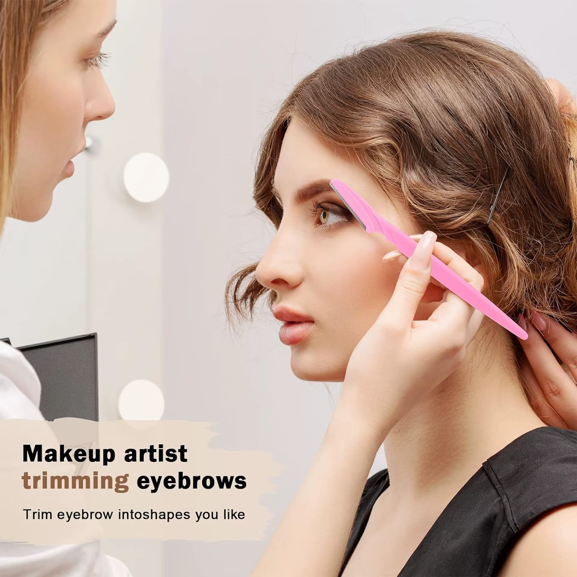 10/40 pièces rasoir de sourcils lame de visage rasoir Portable épilation des sourcils épilation sécurité sourcil coupe femme outils de maquillage