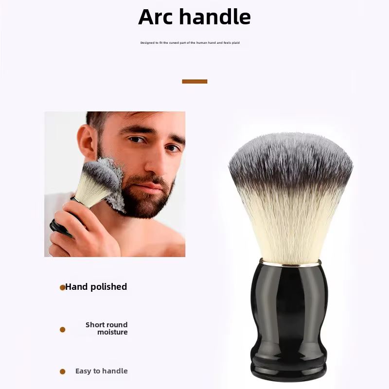 Brosse de rasage en poils de blaireau naturel pour hommes