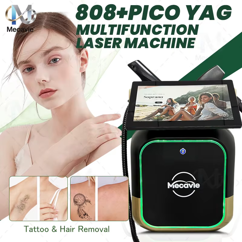 Appareil professionnel 4-en-1 IPL RF Diode Pico Laser pour l'épilation permanente