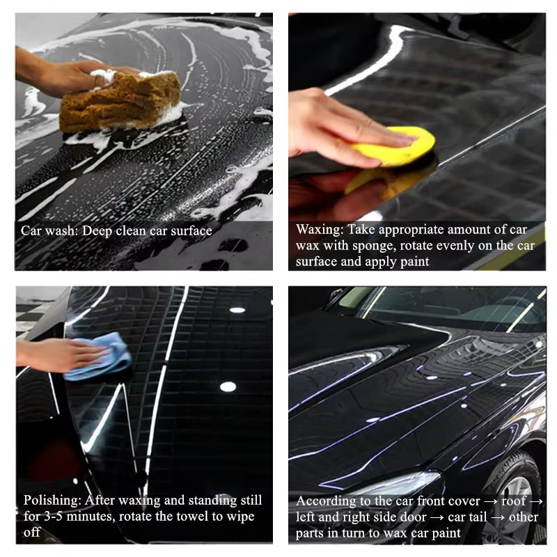 Ensemble de placage de cristal de cire de voiture 120g / 250g, couche de cire dure et brillante couvrant la peinture, formule de revêtement de Surface, Film étanche, vernis de voiture