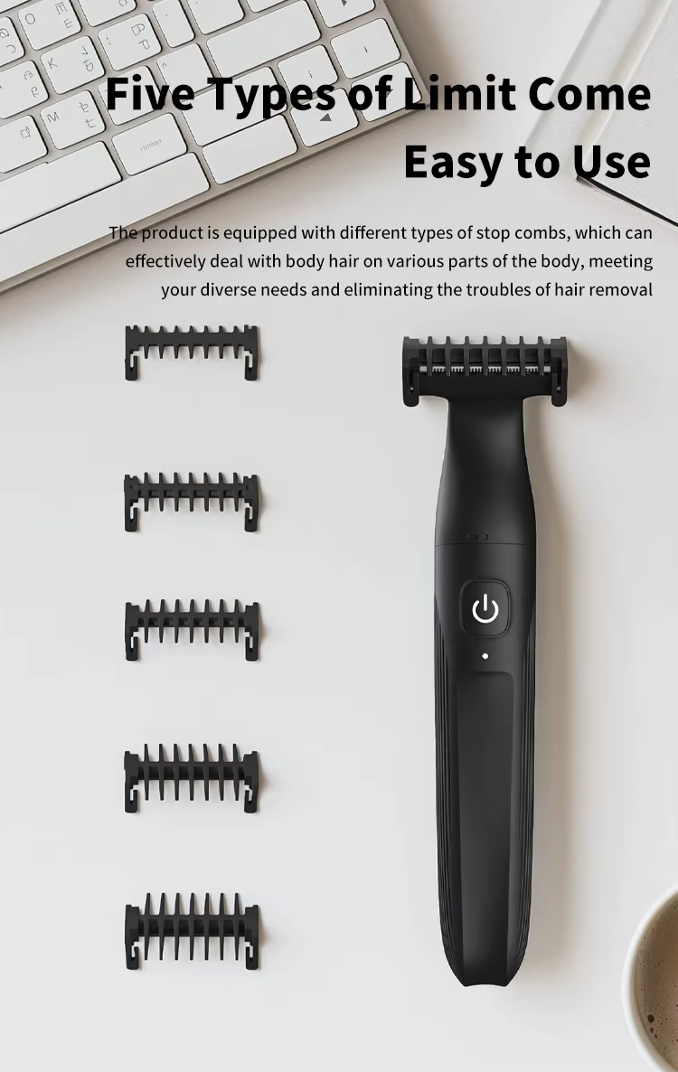 Ensemble de rasage électrique - Unisexe - Tondeuse à double usage USB, appareil d'épilation indolore, adapté aux aisselles, aux jambes, aux bras, aux barbes