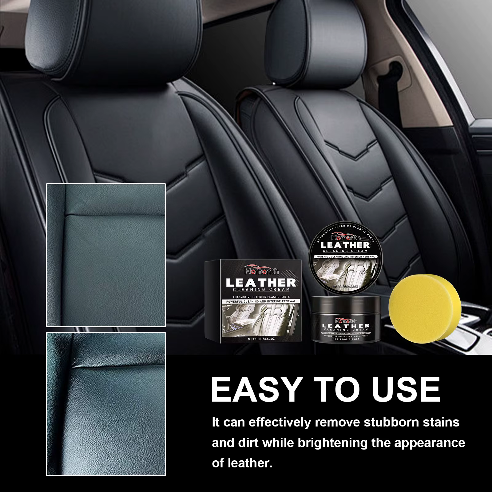 Après-shampooing pour cuir, sièges de voiture longue durée, polissage, soin nourrissant, crème de soin pour pantalon en cuir, sac, chaussures, meubles