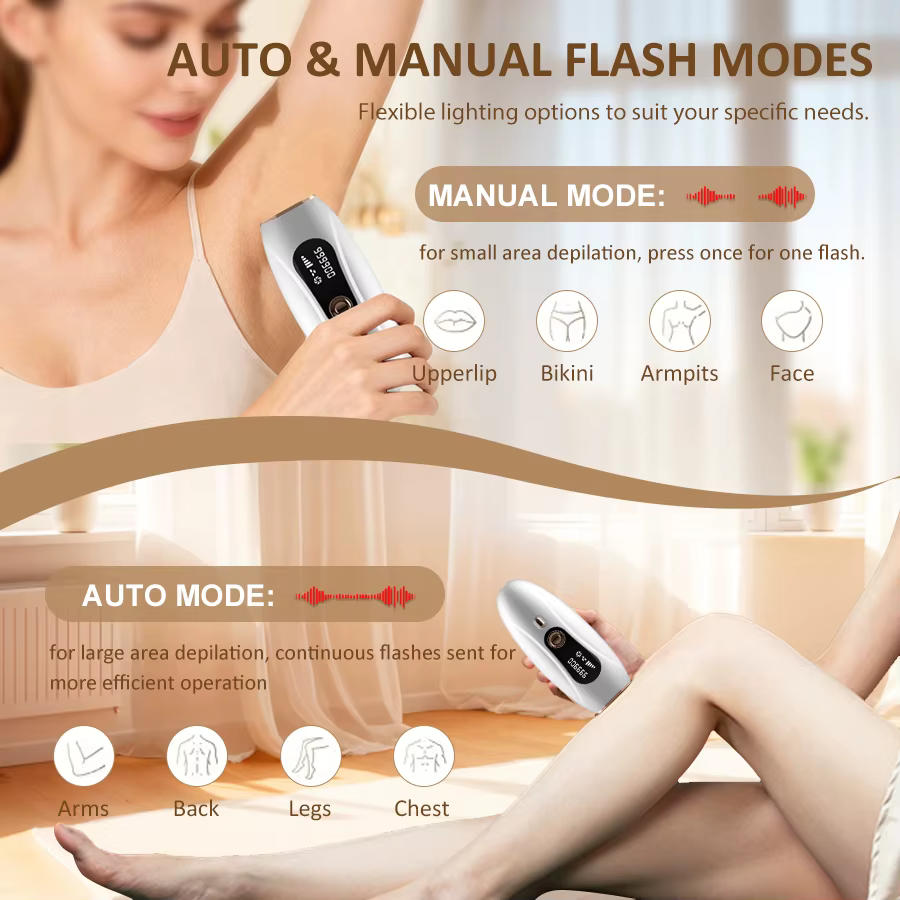Épilateur Laser Portable 3-en-1 Amélioré