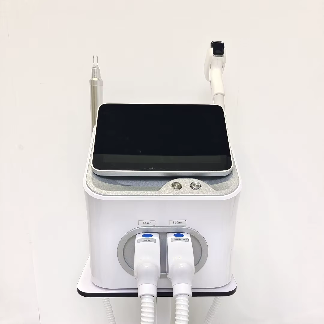  FAC 2in1 4000W Machine d'épilation indolore 755 808 940 1064nm 4 longueurs d'onde Diode Laser ND picoseconde détatouage glace