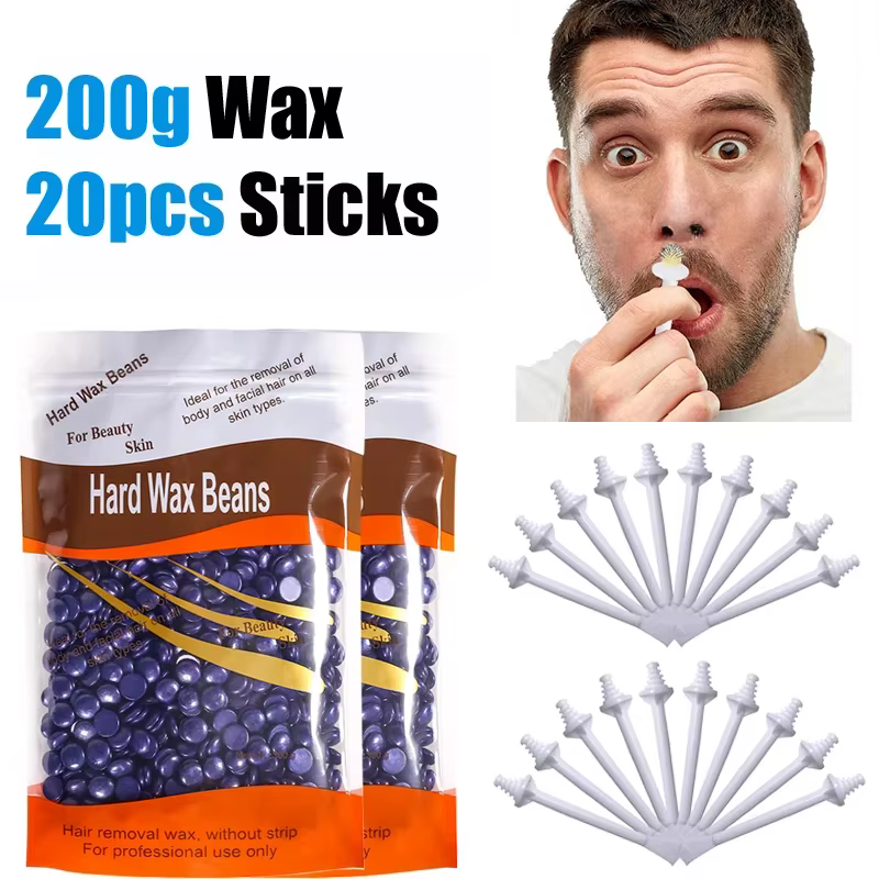 Kit de cire de nez pour hommes et femmes épilation indolore 50g-1000g