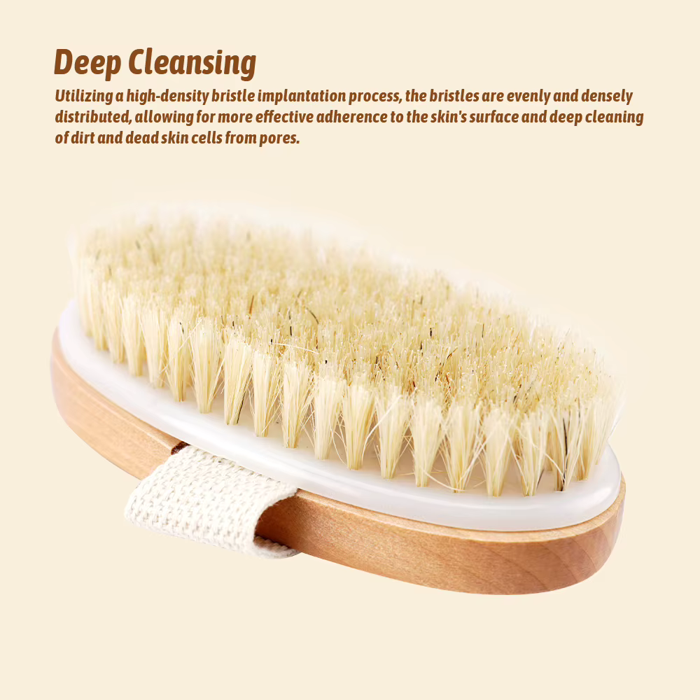 Brosse à cheveux en poils de sanglier pour hommes